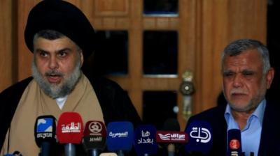 الصدر والعامري يعلنان تحالفا لتشكيل الحكومة العراقية ويرفضان المحاصصة