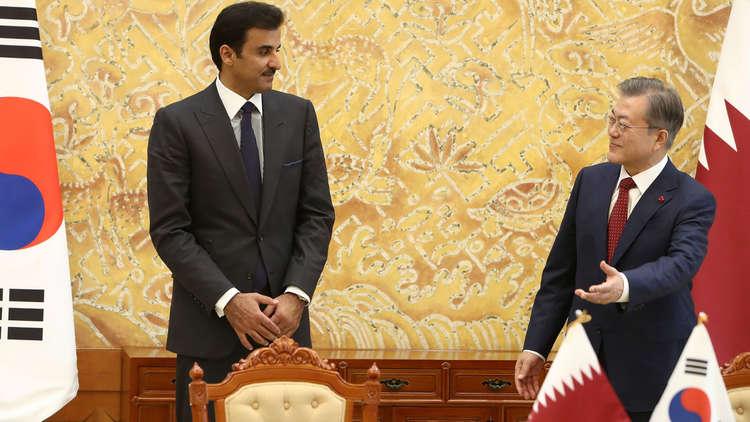 أمير قطر يصل إلى سيئول أولى محطاته في جولته الآسيوية